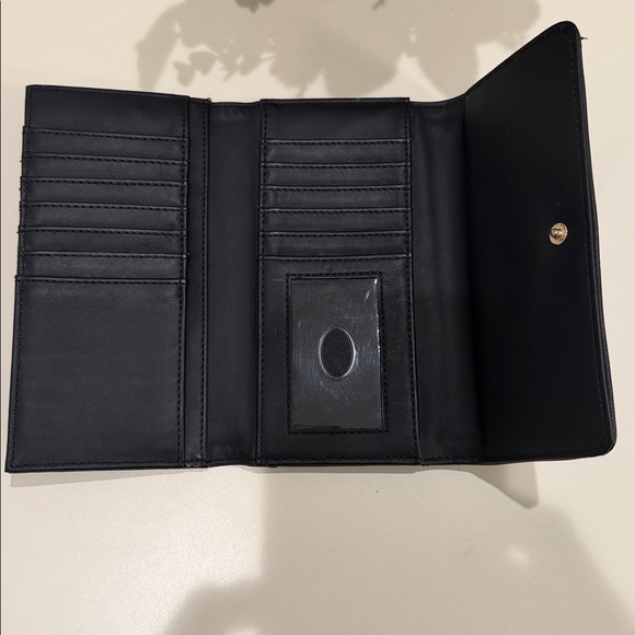 Guess Black Wallet with Gold Accents - Picture 6 of 11